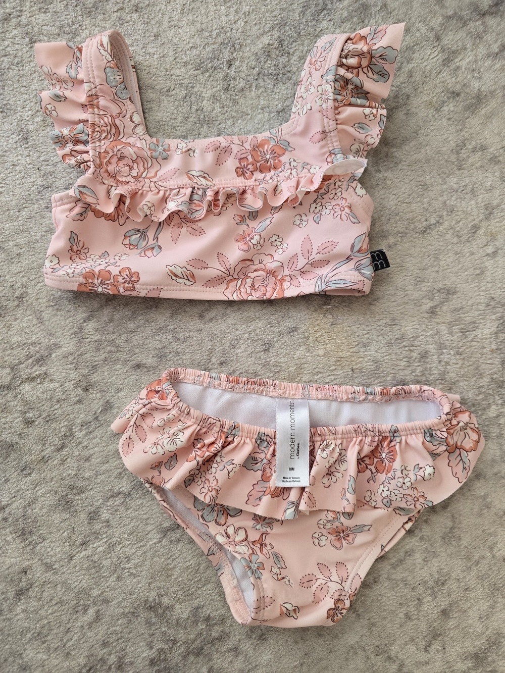 Gerber - Modern Moments - Baby Girl Swimsuit (2 Pack) 18 Months